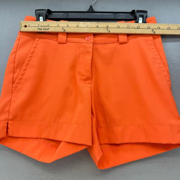 Nike Golf Shorts Women's Size 0 Orange Tour Performance Dri Fit Athleisure Sport - Picture 8 of 12